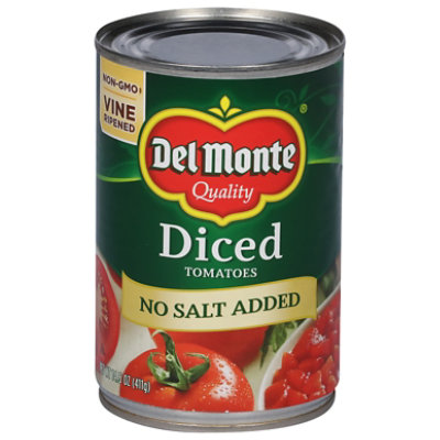 Del Monte Tomatoes Diced No Salt Added - 14.5 Oz