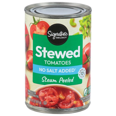 Signature SELECT Sliced Stewed No Salt Added Tomatoes - 14.5 Oz