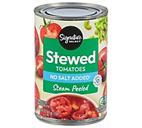 Signature SELECT Tomatoes Sliced Stewed No Salt Added - 14.5 Oz