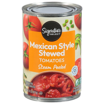 Signature SELECT Tomatoes Stewed Mexican Style 14 5 Oz Carrs   121300105