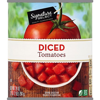 Signature SELECT Tomatoes Diced - 28 Oz - Image 2