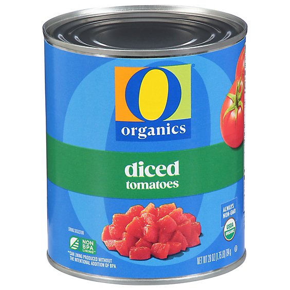 O Organics Organic Tomatoes Diced In Tomato Juice - 28 Oz