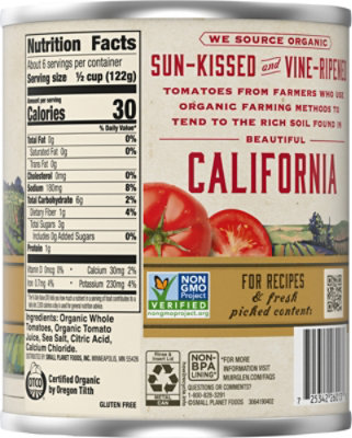 Muir Glen Tomatoes Organic Peeled Whole - 28 Oz - Image 5