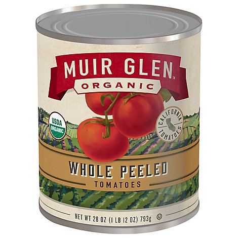 Muir Glen Tomatoes Organic Peeled Whole - 28 Oz