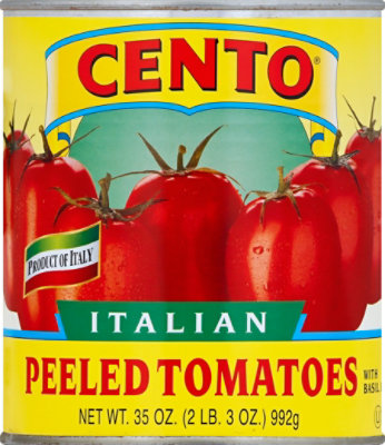 CENTO Tomatoes Peeled With Basil Leaf Italian - 35 Oz - Image 2