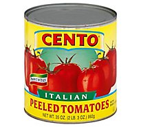CENTO Tomatoes Peeled With Basil Leaf Italian - 35 Oz