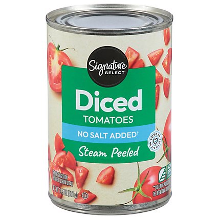 Signature SELECT Tomatoes Diced No Salt Added - 14.5 Oz - Image 2