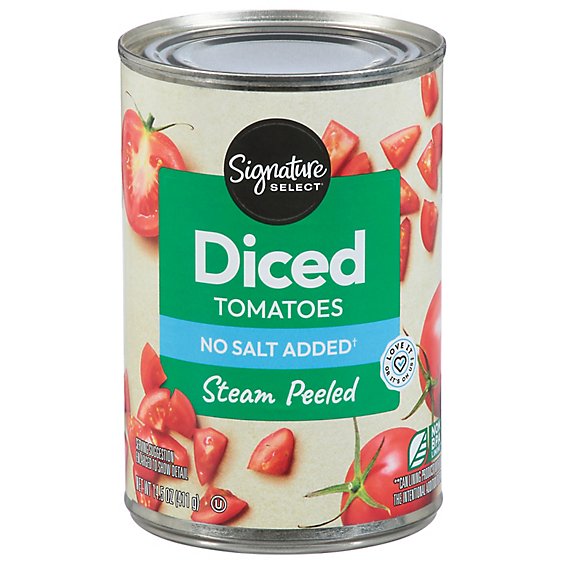 Signature SELECT Tomatoes Diced No Salt Added - 14.5 Oz