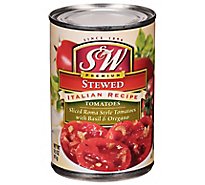 S&W Tomatoes Stewed Premium Italian Recipe - 14.5 Oz