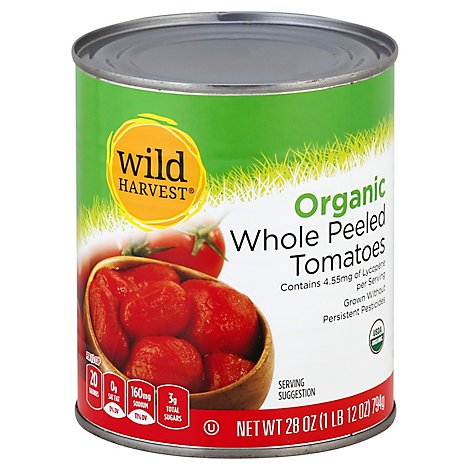 O Organics Organic Tomatoes Peeled Whole In Tomato Juice - 28 Oz