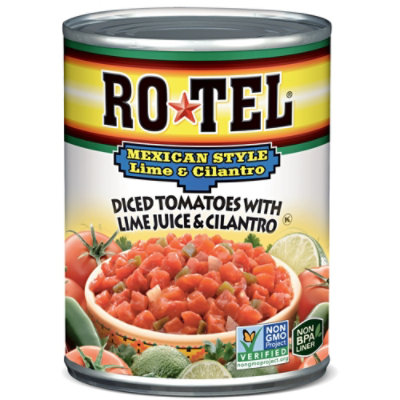 RO-TEL Mexican Style Lime And Cilantro Diced Tomatoes And Green Chilies - 10 Oz