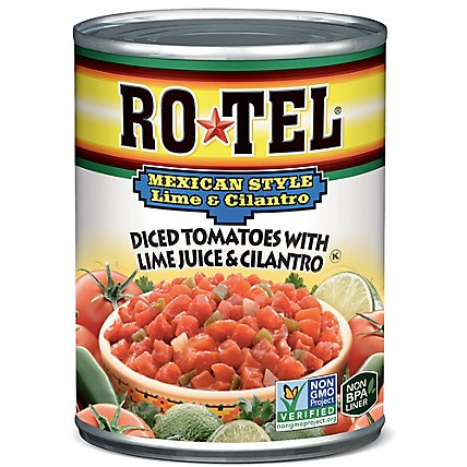 Rotel Mexican Style Lime And Cilantro Diced Tomatoes And Green Chilies - 10 Oz - Image 2