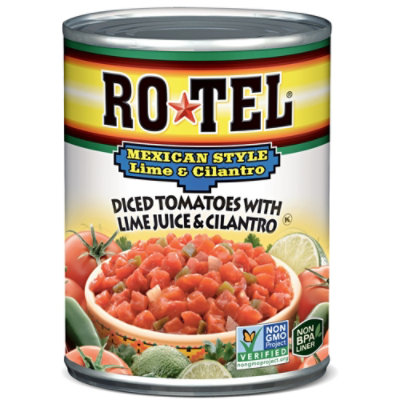 RO-TEL Diced Tomatoes Mexican Style With Lime Juice & Cilantro - 10 Oz