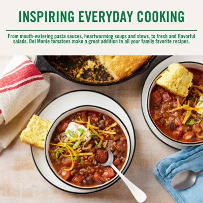 Del Monte Petite Diced Tomatoes with Hatch Green Chilies Mild - 14.5 Oz - Image 5