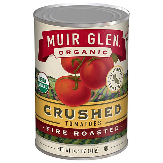 Muir Glen Tomatoes Organic Crushed Fire Rosted - 14.5 Oz