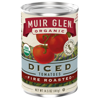Muir Glen Tomatoes Organic Diced Fire Rosted - 14.5 Oz