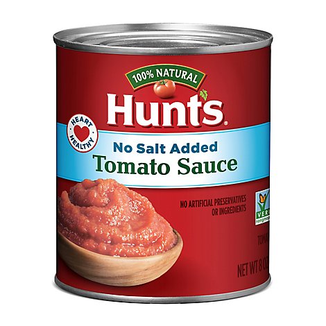 Hunts Tomato Sauce No Salt Added - 8 Oz