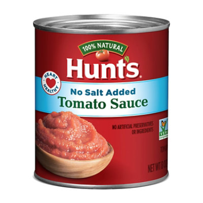 Hunts Tomato Sauce No Salt Added - 8 Oz