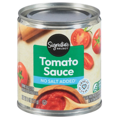 Signature SELECT No Salt Added Tomato Sauce - 8 Oz