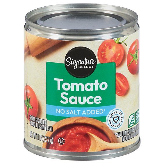 Signature SELECT Tomato Sauce No Salt Added - 8 Oz