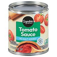 Signature SELECT Tomato Sauce No Salt Added - 8 Oz - Image 1