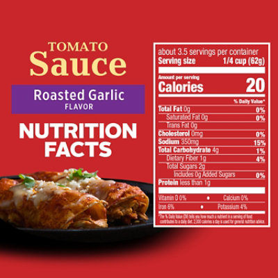 Hunt's Tomato Sauce With Roasted Garlic - 8 Oz - Image 2