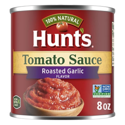 Hunts Tomato Sauce Roasted Garlic - 8 Oz