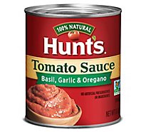 Hunts Tomato Sauce Basil Garlic & Oregano - 8 Oz