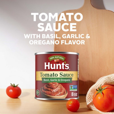 Hunts Tomato Sauce Basil Garlic & Oregano - 8 Oz