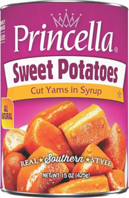 Princella Potatoes Cut Yams In Light Syrup Cut Sweet Potatoes - 15 Oz - Image 2