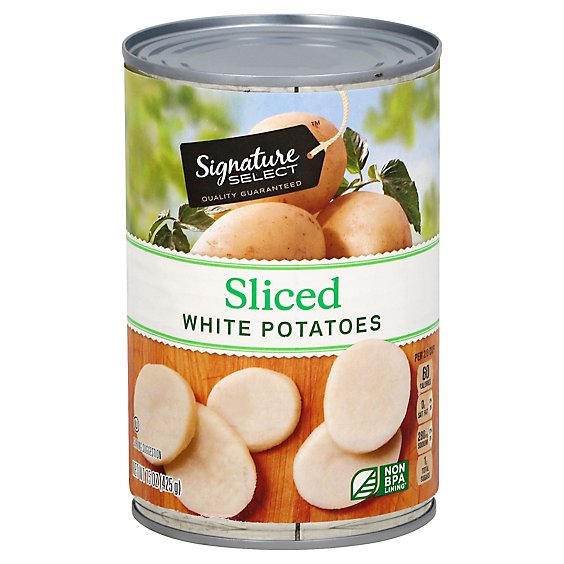 Signature SELECT Potatoes White Sliced - 15 Oz