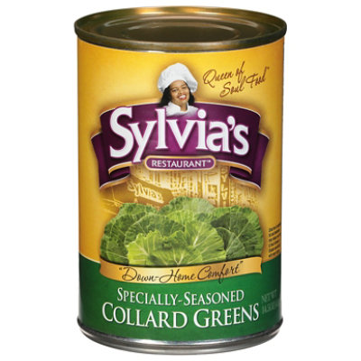 Sylvias Greens Collard Specially-Seasoned - 14.5 Oz - Image 3