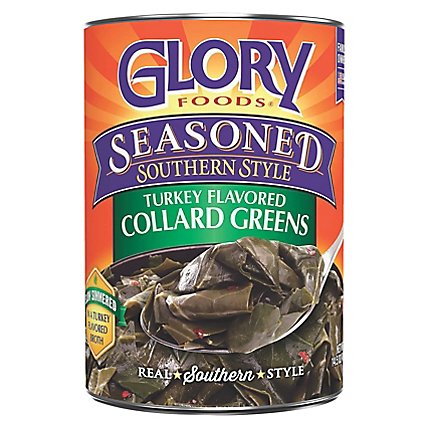 Glory Foods Seasoned Southern Style Greens Collard Turkey Flavored - 14.5 Oz - Image 3