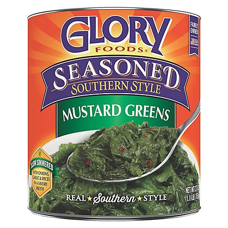 Glory Foods Seasoned Southern Style Greens Mustard - 27 Oz