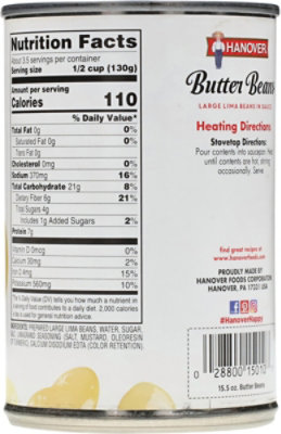 Hanover Butter Beans - 15.5 Oz - Image 5