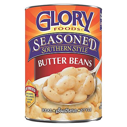 Glory Foods Seasoned Butter Beans - 15 Oz - Image 1