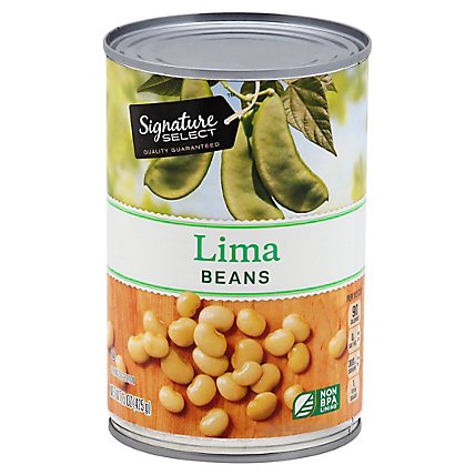 Signature SELECT Beans Lima Can - 15 Oz - Image 1