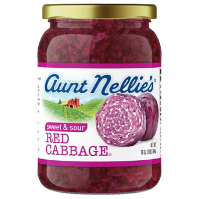 Aunt Nellies Cabbage Red Sweet & Sour - 16 Oz - Image 3