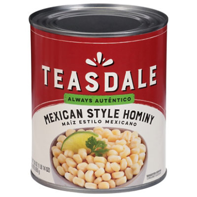 Teasdale Hominy Mexican Style Can - 29 Oz