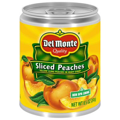 Del Monte Sliced Yellow Cling Peaches In Heavy Syrup Can - 8.5 Oz - Image 2