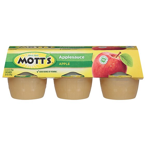 Motts Applesauce Apple Cups - 6-4 Oz