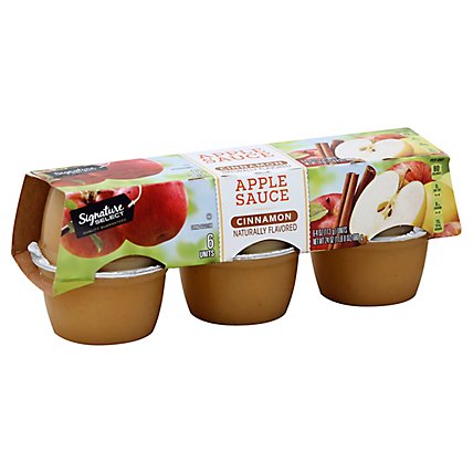 Signature SELECT Apple Sauce Cinnamon Cups - 6-4 Oz - Image 1