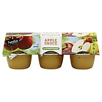 Signature SELECT Apple Sauce Unsweetened Cups - 6-4 Oz - Image 4