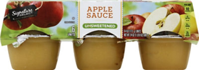 Signature SELECT Apple Sauce Unsweetened Cups - 6-4 Oz - Image 2