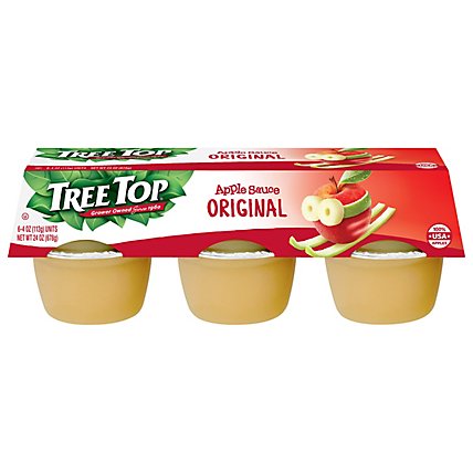 Tree Top Apple Sauce Original Cups - 6-4 Oz - Image 2