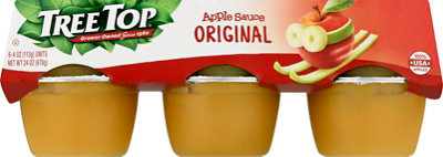 Tree Top Apple Sauce Original Cups - 6-4 Oz - Image 1