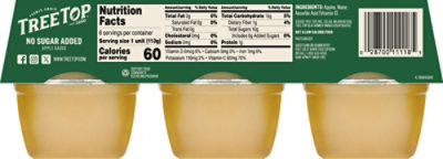 Tree Top Apple Sauce No Sugar Added Cups - 6-4 Oz - Image 6