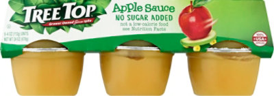 Tree Top Apple Sauce No Sugar Added Cups - 6-4 Oz - Image 2