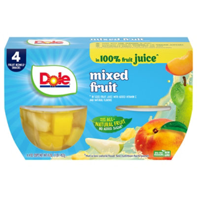 Dole Mixed Fruit in 100% Fruit Juice Cups - 4-4 Oz - Image 3