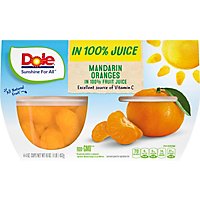 Dole Mandarin Oranges in 100% Fruit Juice Cups - 4-4 Oz - Image 2